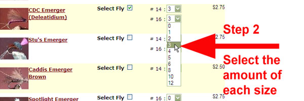 Select amounts