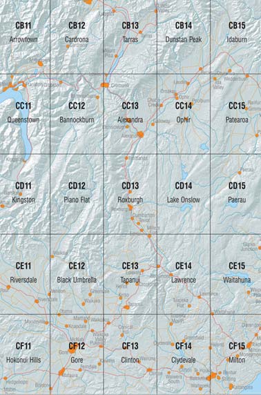 Timaru Surrounding Area Topo Maps