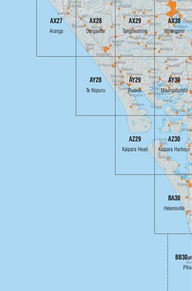 Dargaville and Surrounding Area Topo Maps