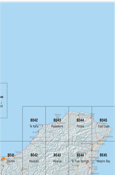East Cape and Surrounding Area Topo Maps
