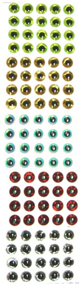 3D Adhesive Holographic Eyes