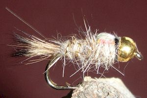 Hare's Ear Flashback - Gold Tungsten BH