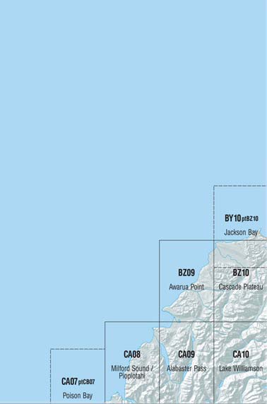 Martins Bay Area Topo Maps
