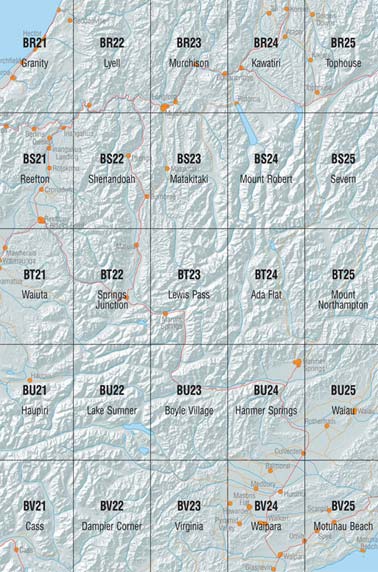 Murchison Surrounding Area Topo Maps