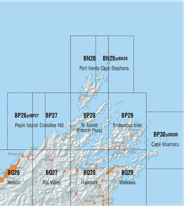 Nelson and Surrounding Area Topo Maps