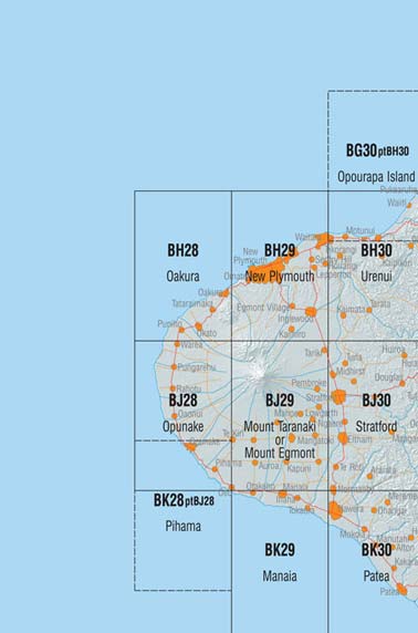 New Plymouth and Surrounding Area Topo Maps