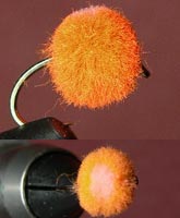 Glo Bug Fire Orange Champange Dot