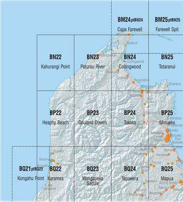 Takaka Area Topo Maps