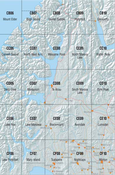 Timaru Surrounding Area Topo Maps
