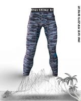 Solarflex UV Pro Blue Slate Camo Leggings