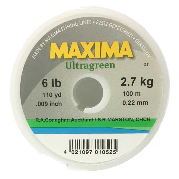 Maxima Ultragreen 100M Spools: Flyshop NZ Ltd