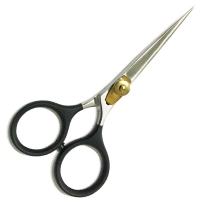 FM Razor Tungsten Carbide Scissor 5" Half Black