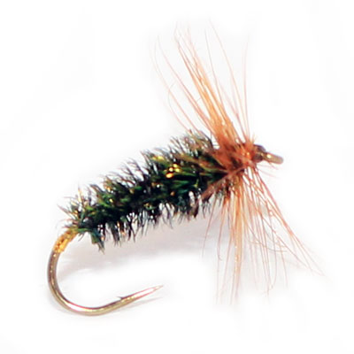 Pack 3 Wet Trout Flies Coch Y Bondhu - Taglia A Scelta, Pesca A Mosca UK