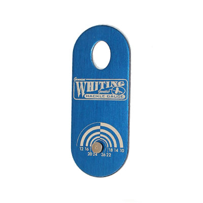 Whiting Hackle Gauge Blue: Flyshop NZ Ltd